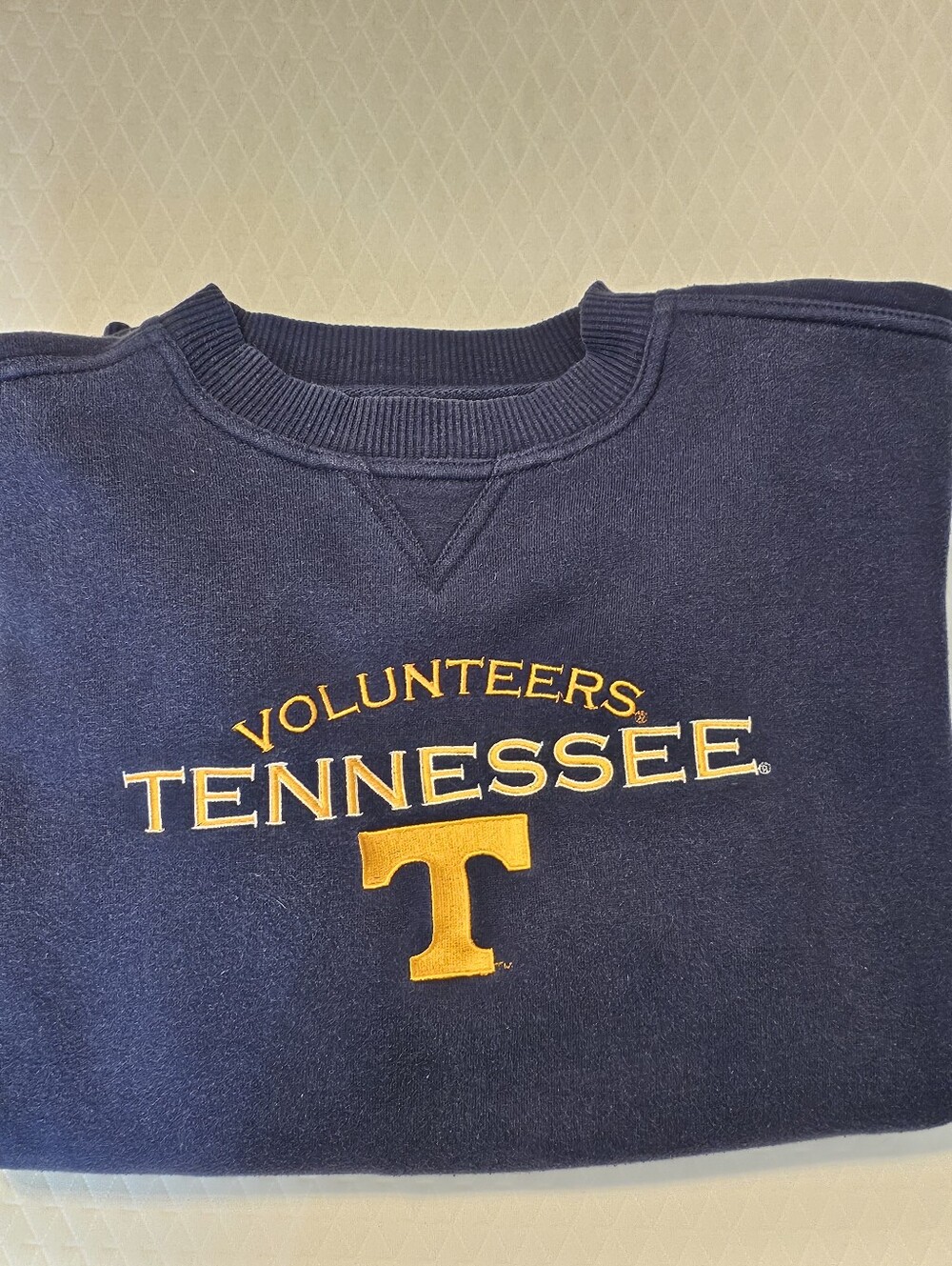 Vintage 90s Crable Sportswear Tennessee Volunteers Blue Crewneck Sweatshirt M